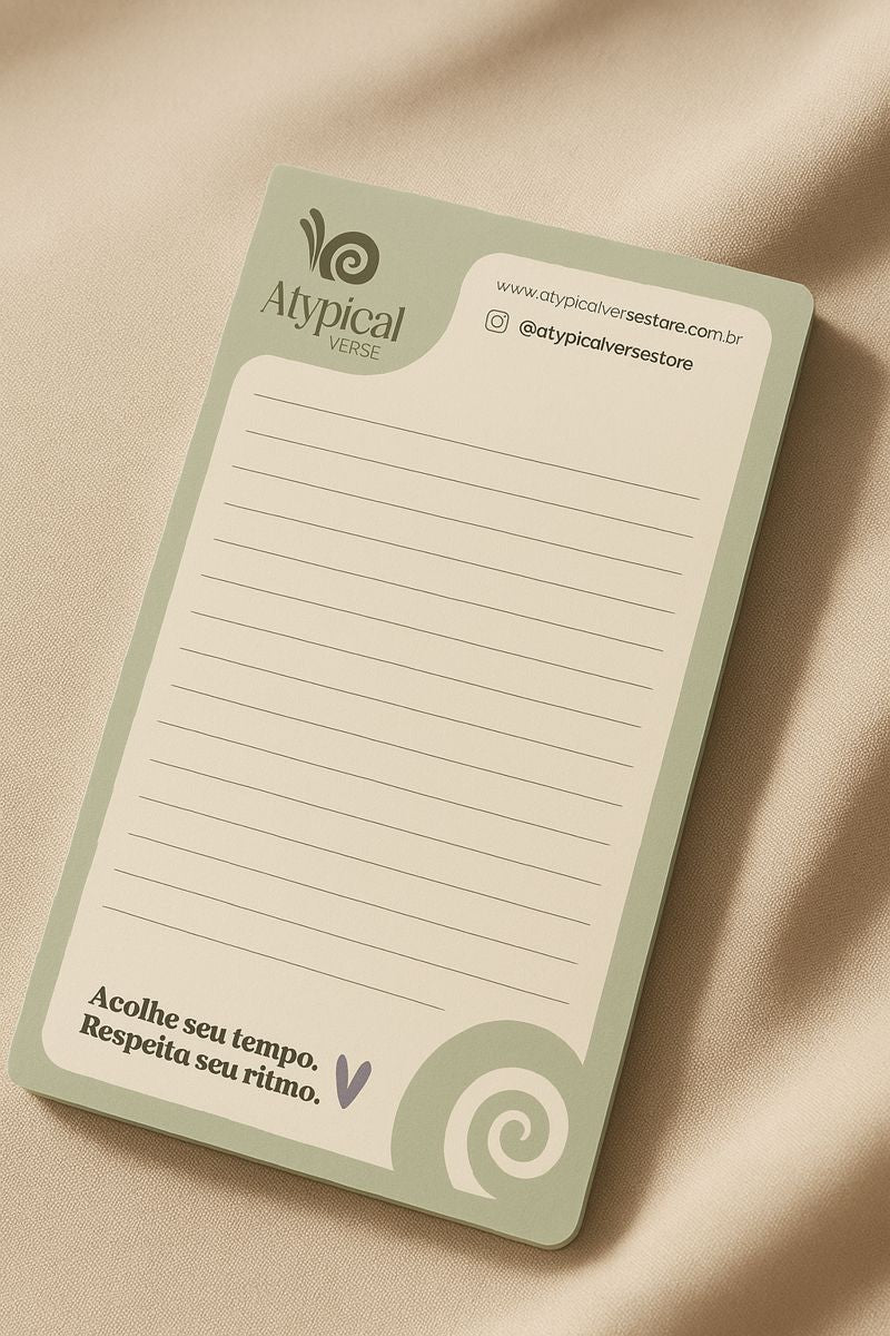 Bloco de Notas AtypicalVerse