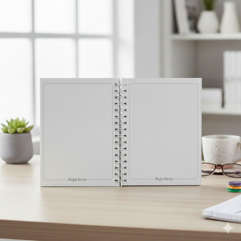 Planner não datado com 6 blocos que auxilia no planejamento da rotina de neurodivergentes